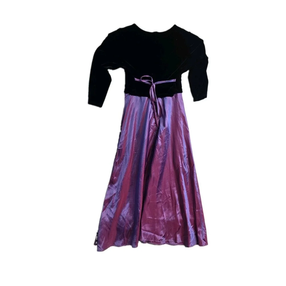 Amanda Rose Vintage Girls Maxi Dress Dressy Party 16 Multicolor